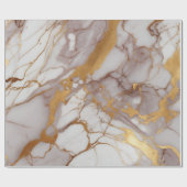 Papier Cadeau marbre avec or (Plat)