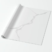 Papier Cadeau Marbre blanc (Déroulé)