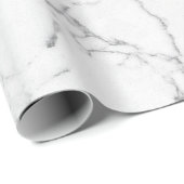Papier Cadeau Marbre blanc (Coin rond)