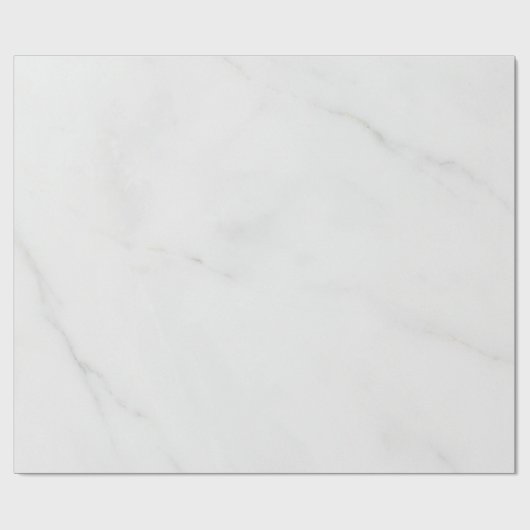 Papier Cadeau Marbre Blanc (Plat)