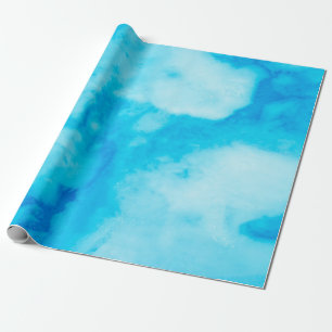 Papier Cadeau Marbre blanc bleu texture avec motif naturel