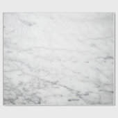 Papier Cadeau Marbre blanc minimaliste (Plat)