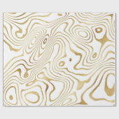 Papier Cadeau Marbre blanc moderne Abstrait (Plat)