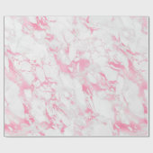 Papier Cadeau Marbre blanc rose (Plat)