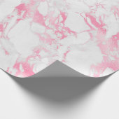 Papier Cadeau Marbre blanc rose (Coin)