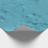 Papier Cadeau Marbre bleu Aqua (Coin)