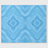 Papier Cadeau Marbre Bleu Océan (Plat)