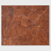 Papier Cadeau Marbre brun vintage (Plat)