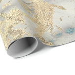 Papier Cadeau Marbre Champaigne Gold Sepia Blue Metal Strokes<br><div class="desc">Minimalisme et élégance selon les tendances actuelles de décoration intérieure. Pour De Nombreuses Occasions De Glam De Luxe</div>