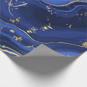 Papier Cadeau Marbre d'agate blanc pourpre Nom Abstrait Monogram (Coin)