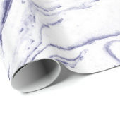 Papier Cadeau Marbre de bleu marine (Coin rond)