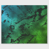 Papier Cadeau Marbre de verre noir Imprimer Abstrait Tropical Me (Plat)