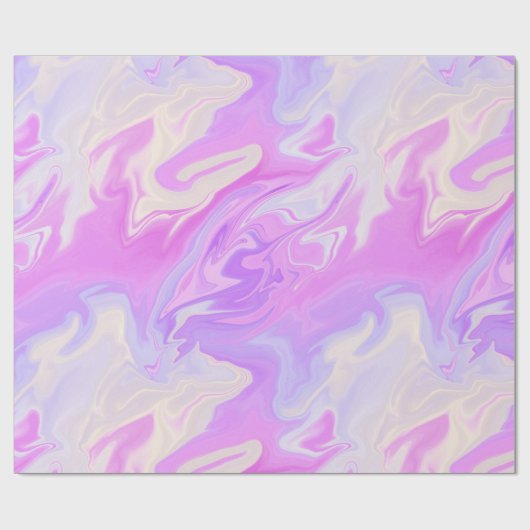 Papier Cadeau Marbre dégradé violet et rose (Plat)
