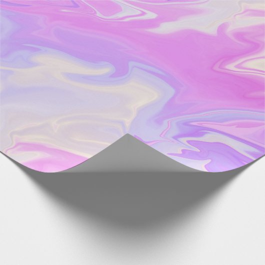 Papier Cadeau Marbre dégradé violet et rose (Coin)