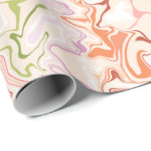 Papier Cadeau Marbre du Jardin de Daisy (Coin rond)