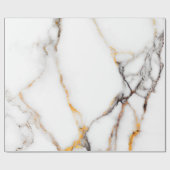 Papier Cadeau Marbre Faux dans le blanc beige et gris (Plat)