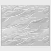 Papier Cadeau Marbre gris minimaliste (Plat)