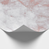 Papier Cadeau Marbre gris rose blanc Brosses brillantes Pierre b (Coin)