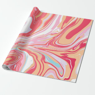 Papier Cadeau Marbre liquide Abstrait ou fond de tendance époxy