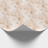 Papier Cadeau Marbre liquide : Planche d'or artistique (Coin)