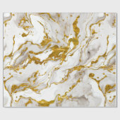 Papier Cadeau Marbré Mable Élégant Chic (Plat)