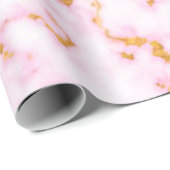 Papier Cadeau Marbre Moderne De Luxe (Coin rond)