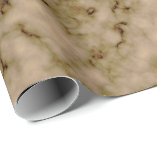 Papier Cadeau Marbre Moderne De Luxe (Coin rond)