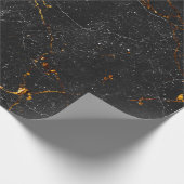 Papier Cadeau Marbre noir texture arrière - plan, marbre naturel (Coin)