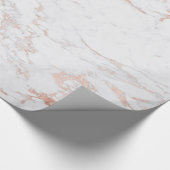 Papier Cadeau Marbre or Rose de luxe (Coin)