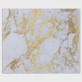 Papier Cadeau Marbre Parties scintillant or moderne tendance (Plat)