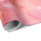 Papier Cadeau Marbre Pastel rose (Coin rond)