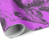 Papier Cadeau Marbre pourpre et noir (Coin rond)