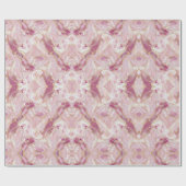 Papier Cadeau Marbre Quartz Rose Clair (Plat)