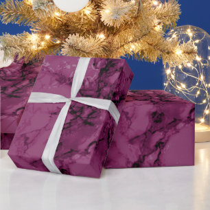 Papier Cadeau Marbre rose foncé Texture 2