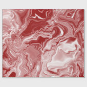 Papier Cadeau Marbre rouge classique (Plat)