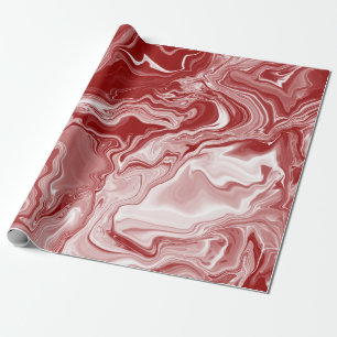 Papier Cadeau Marbre rouge classique