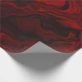 Papier Cadeau Marbre rouge et noir classique (Coin)