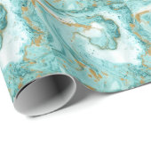 Papier Cadeau Marbre texture décorative, peinture artistique abs (Coin rond)