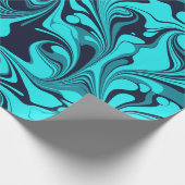 Papier Cadeau Marbre turquoise (Coin)