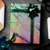 Papier Cadeau Marbre vif | Aquarelle couleur gras pastel