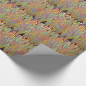 Papier Cadeau Marbrure de l'eau d'os d'harengs (Coin)