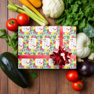 Papier Cadeau Marché de la ferme d'anniversaire de produits loca
