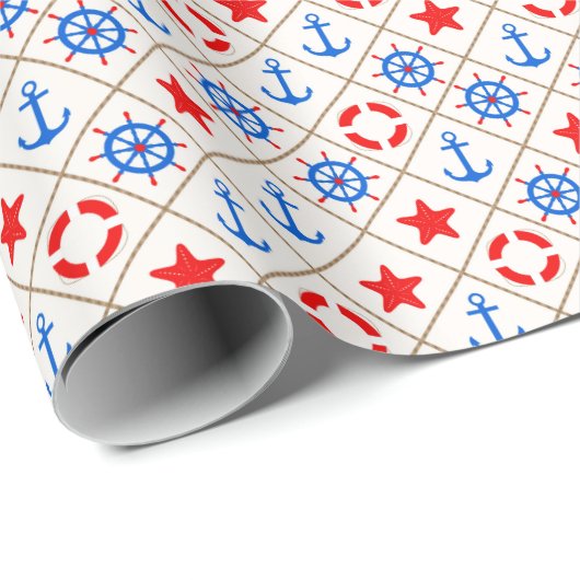 Papier Cadeau Marche maritime (Coin rond)