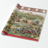 Papier Cadeau Marche triomphale de l'Elfe Roi, Fées, Goblins (Déroulé)