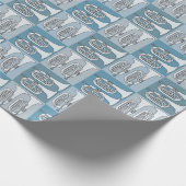 Papier Cadeau Marching Baritone Crosshatch (Coin)