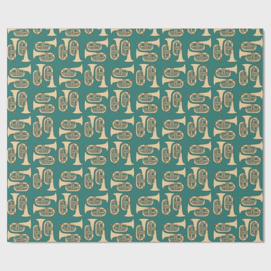 Papier Cadeau Marching Baritone Crosshatch (Plat)