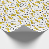 Papier Cadeau Marching Baritone Music Notes Bass Clefs (Coin)