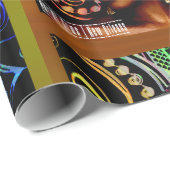 Papier Cadeau Mardi Gras (Coin rond)