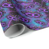 Papier Cadeau Mardi Gras (Coin rond)