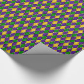 Papier Cadeau Mardi Gras Arlequin Design Diamant (Coin)